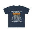 thumbnail image 1 of Push You In Front of Zombies save Afghan Hound Dog Unisex T-shirt S-3XL, 1 of 2