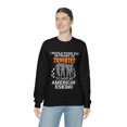 thumbnail image 1 of Push You In Front of Zombies save American Eskimo Unisex Sweatshirt S-2XL, 1 of 9