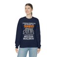 thumbnail image 1 of Push You In Front of Zombies save Belgian Malinois Unisex Sweatshirt S-2XL, 1 of 9