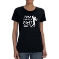 thumbnail image 1 of "Push Yourself, Don't Quit!" Quote Strong Man Graphic Women T-Shirt, Female XX-Large, 1 of 4