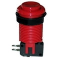 thumbnail image 1 of Push button with Horizontal Microswitch (RED),  by RetroArcade.us, 1 of 2