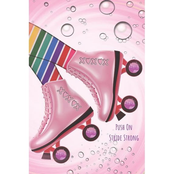 Push on Stride Strong: Fancy Feet Dot Grid Journal