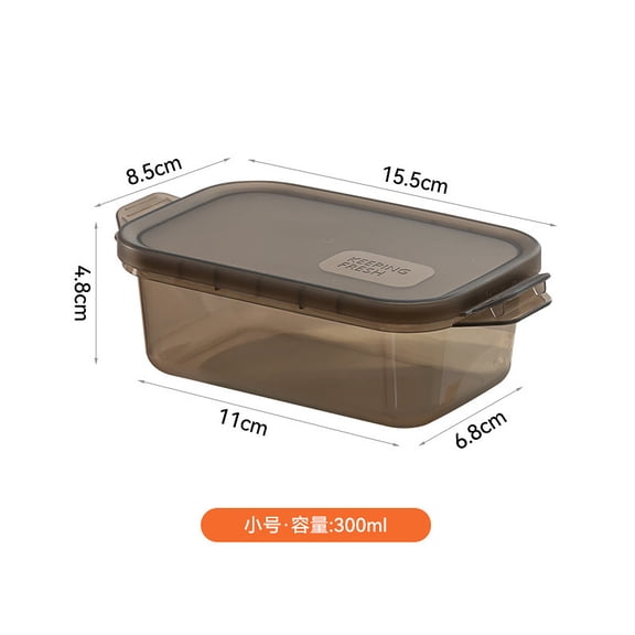 Push-on lid food storage box three-piece set food grade plastic fruit fresh-keeping frozen sealed food box packaging box