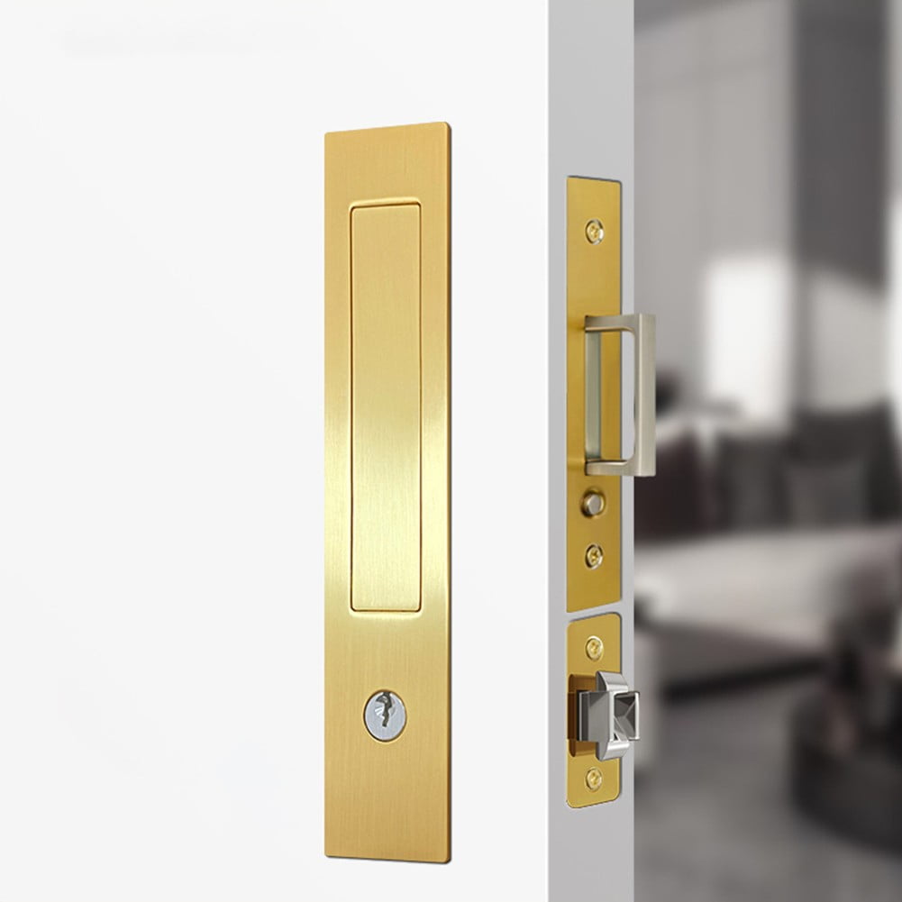 Push Lock Spring Handle Push spring pocket door handle sliding door lock sliding door conceal ...