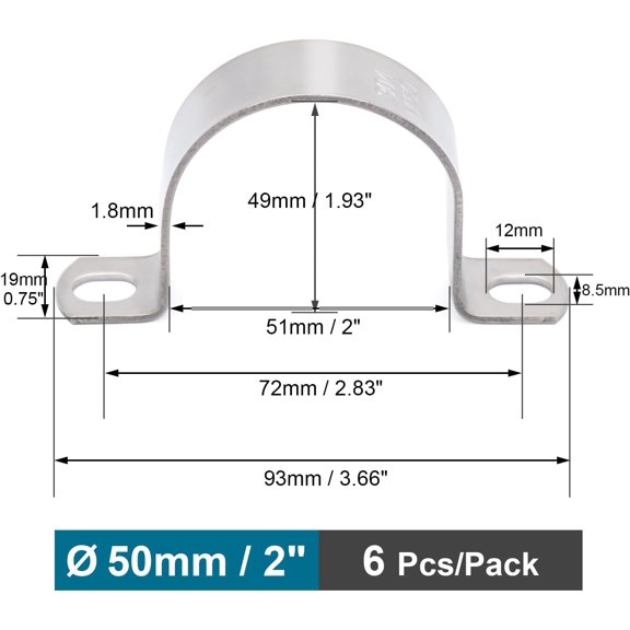 Push to Connect Fitting, 1/2" Tube OD 304 Stainless Steel Straight Quick Adapter Union Splicer Joiner Mender (Pack of 2)