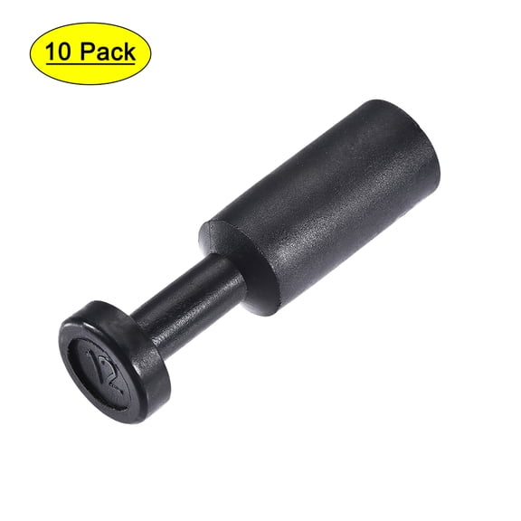 Push to Connect Fittings, Cap Style Pneumatic Blanking Plugs, Fit for 12mm Inner Dia. Air Hose Tube Pipe, Plastic, 10Pcs