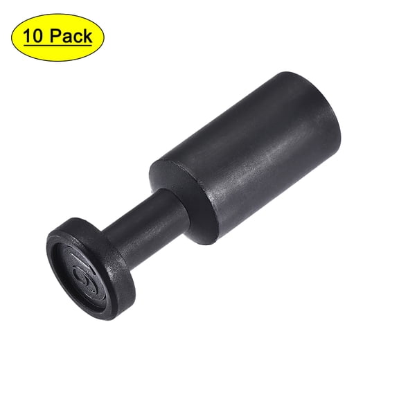 Push to Connect Fittings, Cap Style Pneumatic Blanking Plugs, Fit for 16mm Inner Dia. Air Hose Tube Pipe, Plastic, 10Pcs