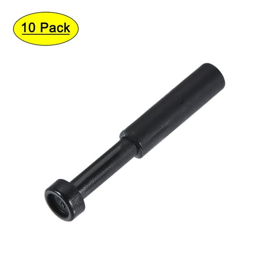 Push to Connect Fittings, Cap Style Pneumatic Blanking Plugs, Fit for 4mm Inner Dia. Air Hose Tube Pipe, Plastic, 10Pcs
