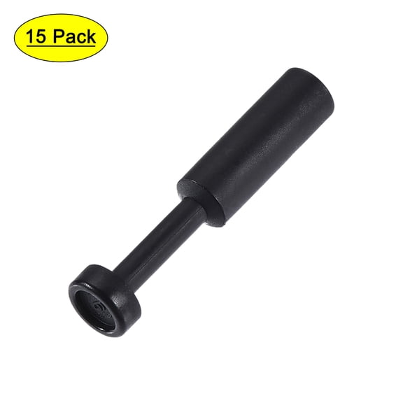 Push to Connect Fittings, Cap Style Pneumatic Blanking Plugs, Fit for 6mm Inner Dia. Air Hose Tube Pipe, Plastic, 15Pcs