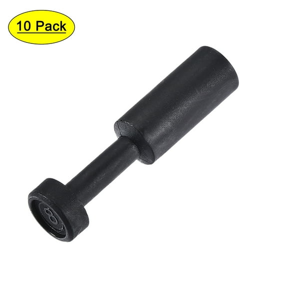 Push to Connect Fittings, Cap Style Pneumatic Blanking Plugs, Fit for 8mm Inner Dia. Air Hose Tube Pipe, Plastic, 10Pcs