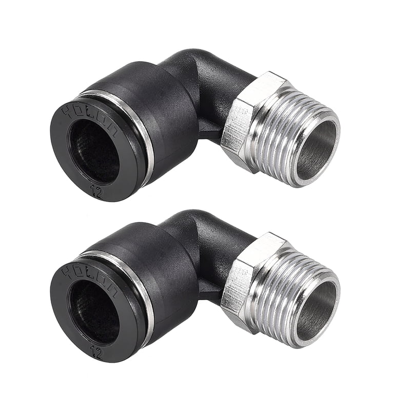1/4 OD X 1/16 NPT Male Elbow 1pc MINI Push To Connect Elbow Fitting - 1/4 OD X 1/16 NPT Male, MettleAir Connector MettleAir Push In Elbow 1/4 OD X 1/16 NPT Male Elbow 1pc MINI Push To Connect Elbow Fitting - 1/4 OD X 1/16 NPT Male, MettleAir Connector MettleAir Push In Elbow