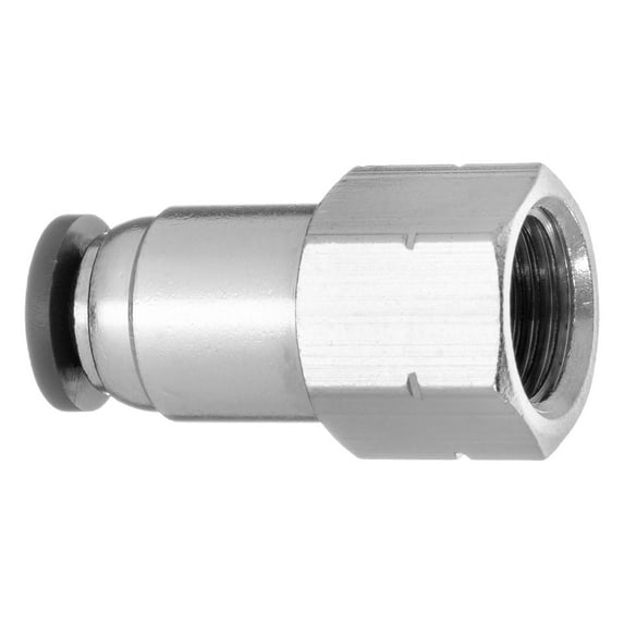 Push to Connect Tube Fitting - Nylon Plastic - Female Straight - 3/8" Tube OD x 3/8" NPT Female
