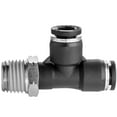 thumbnail image 1 of Push to Connect Tube Fitting - Nylon Plastic - Male Run Tee - 1/4" Tube OD x 3/8" NPT Male, 1 of 1