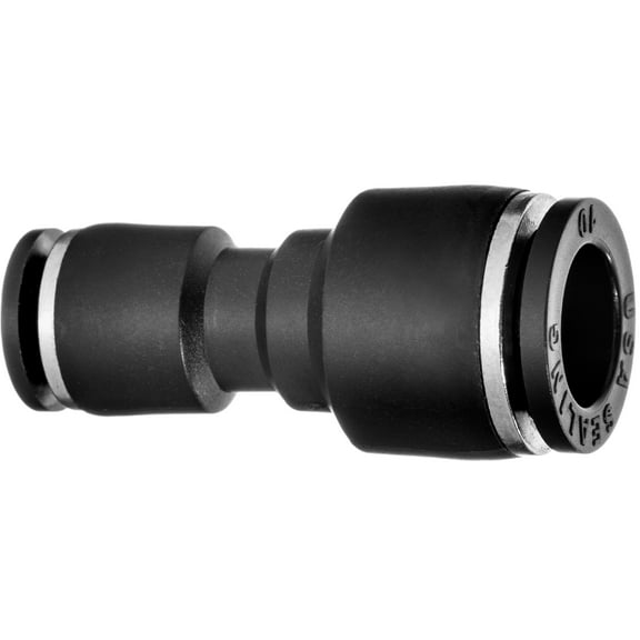 Push to Connect Tube Fitting - Nylon Plastic - Reducing Union - 3/8" x 1/4" Tube OD