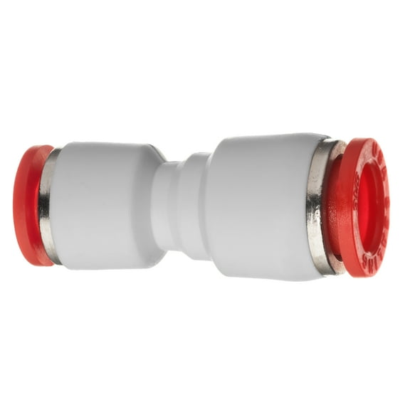 Push to Connect Tube Fitting - Polybutylene Plastic - Reducing Union - 5/32" x 1/8" Tube OD