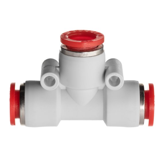 Push to Connect Tube Fitting - Polybutylene Plastic - Reducing Union Tee - 1/2" x 3/8" Tube OD