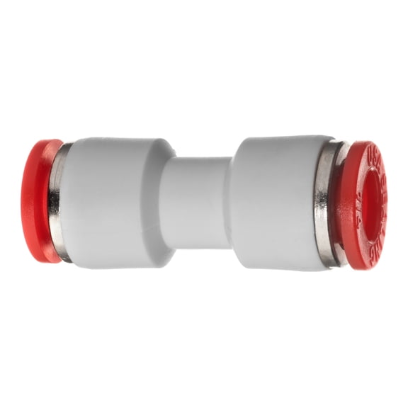 Push to Connect Tube Fitting - Polybutylene Plastic - Union - 1/8" Tube OD
