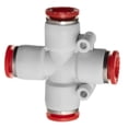 thumbnail image 1 of Push to Connect Tube Fitting - Polybutylene Plastic - Union Cross - 1/4" Tube OD, 1 of 1