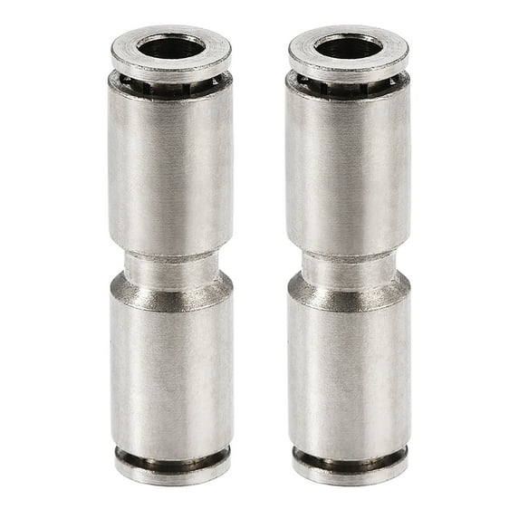 Push to Connect Tube Fitting Straight Pneumatic Connectors for 4mm OD Tube 2pcs