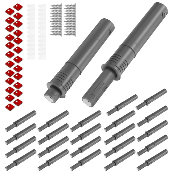 Push to Open Door Latch Cabinet Hardware 24 Pack Magnetic Push Latch for Drawer Magnetic Touch Latches for Closet Cupboard