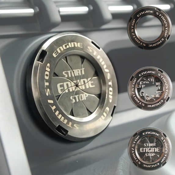 Push to Start Button Cover, Car Engine Start Button Cover Ignition ...
