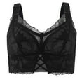 thumbnail image 1 of Push up Bra Women Pullover Bra Feature V-Neck Molded Bra Style W-379 Black L, 1 of 4