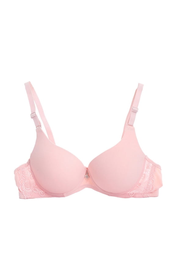 Push up Bra for Women, Seamless T Shirt Underwire Deep V Bralette, Padded Support Smoothing Comfy Lingerie