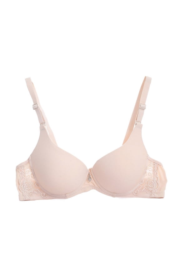 Push up Bra for Women, Seamless T Shirt Underwire Deep V Bralette, Padded Support Smoothing Comfy Lingerie