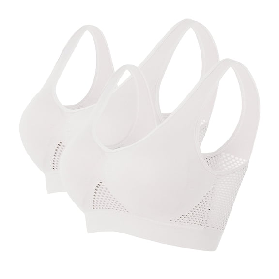 Push up Bralettes for Women Padded Bra Feature V-Neck T-Shirt Bra Style W-36 White M