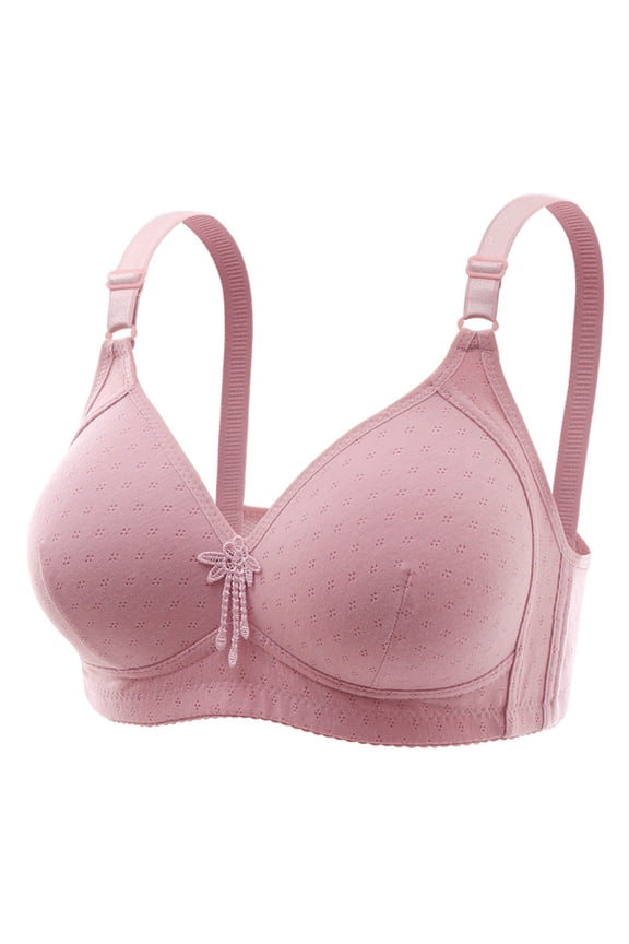 Push up Bras for Older Women Full Cup Back High Support Lingerie Wireless Large Breasts Bralettes