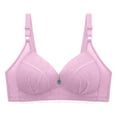 thumbnail image 1 of Push up Bras for Women Plus Size Full Coverage Compression Underwire Bra Everyday Ladies Elder Comfy Breathable Bralettes, 1 of 3