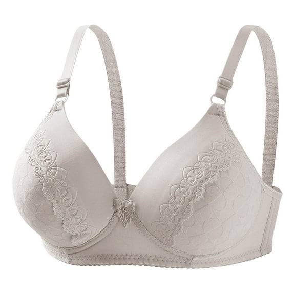 Push up Lightly Bra for Women Adjustable Straps Underwire Bralette Padded T-Shirt Lined Seamless Everyday Brassiere