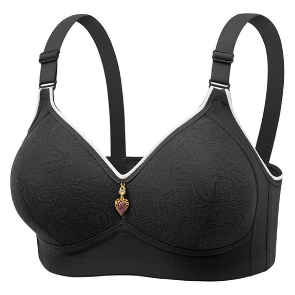 Push up Seamless Bra for Women V Neck Adjustable Strap Lingerie T-Shirt Full Cup Bralettes