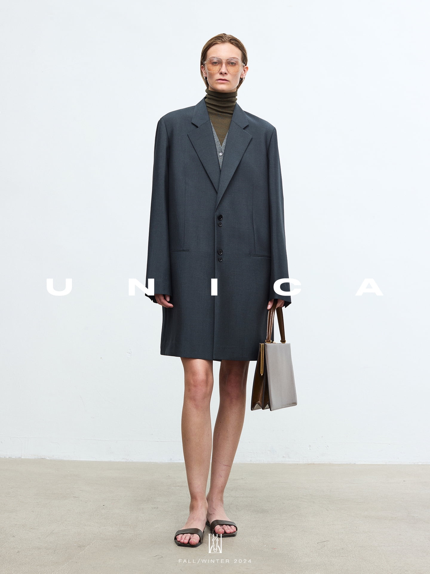 Push up the fashionable medium length_Italian centuryold sign worsted