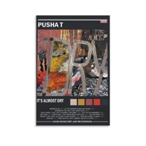 Pusha T - It's Almost Dry Pusha T Canvas Poster Bedroom Decoration Landscape Office Valentine's Birthday Gift