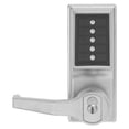 thumbnail image 1 of Pushbutton Lever Lock Prepped for Best Core Override - Satin Chrome, 1 of 1