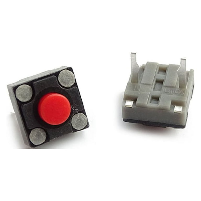 Large Red Plastic Mechanical Push Button