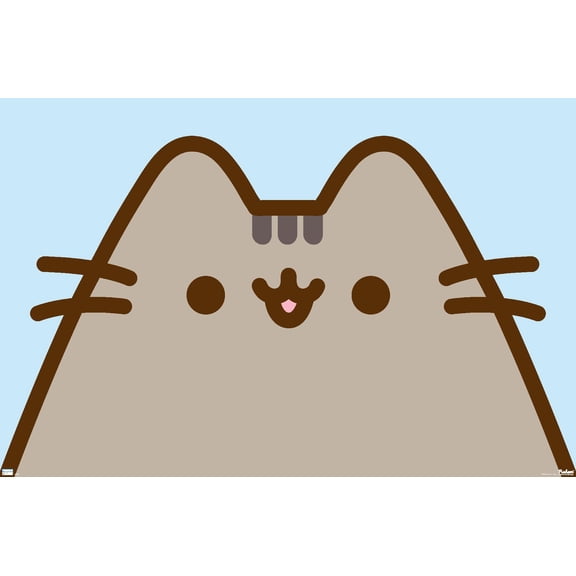 Pusheen - Blue Surprise Wall Poster, 22.375" x 34"