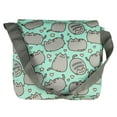 thumbnail image 1 of Pusheen Cat All Over Print Teal Cross Body Messenger Shoulder Bag Purse, 1 of 2