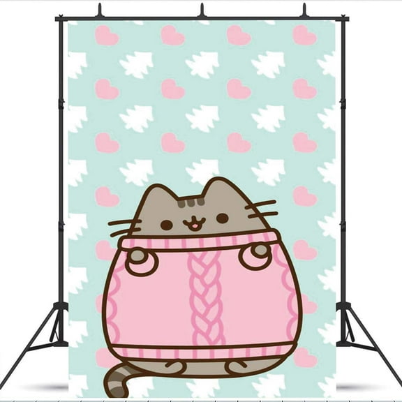 Pusheen Cat Taspestry Wall Decor Birthday Banner Backdrop Background Party Supplies Taspestry Poster