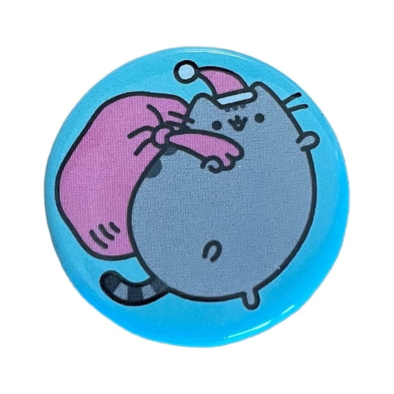 Pusheen Facebook Cat Santa Bag 1 1/4″ Pin Hot Topic Exclusive