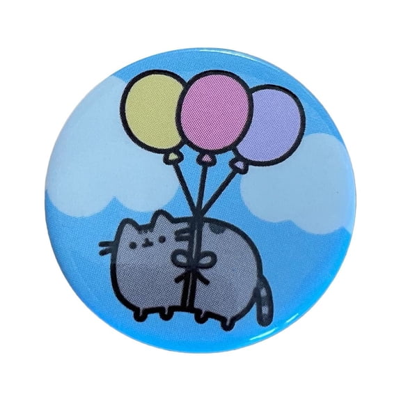 Pusheen Facebook Cat Spring Balloons1 1/4 Pin Hot Topic Exclusive