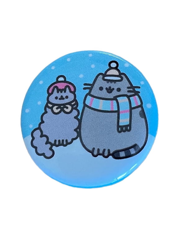 Facebook Cat With Stormy Winter Scarf 1 1/4 Pin Hot Topic Exclusive