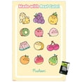 thumbnail image 1 of Pusheen: Fruits - Cute Fruit Grid Wall Poster with Pushpins, 22.375" x 34", 1 of 4