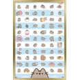 thumbnail image 1 of Pusheen - Grid Wall Poster, 14.725" x 22.375" Framed, 1 of 5
