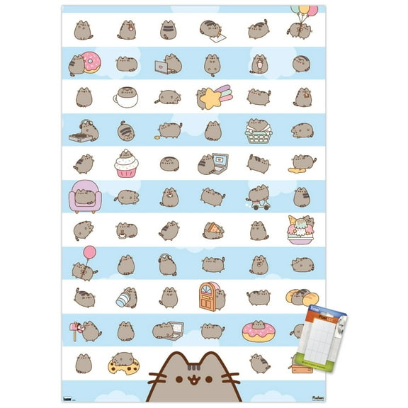 Pusheen - Grid Wall Poster, 22.375" x 34"