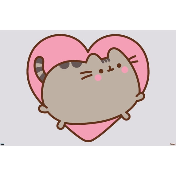 Pusheen - Heart Wall Poster, 14.725" x 22.375"
