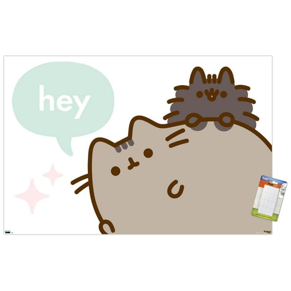 Pusheen - Hey Wall Poster, 22.375" x 34"