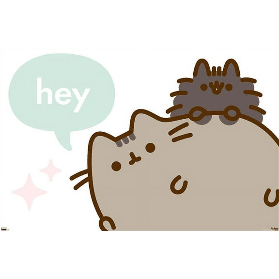 Pusheen - Hey Wall Poster, 22.375" x 34"