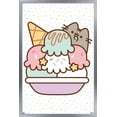 thumbnail image 1 of Pusheen - Ice Cream Wall Poster, 22.375" x 34" Framed, 1 of 5